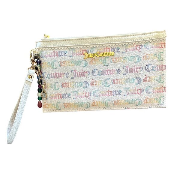 JUICY COUTURE LOGO WRISTLET WITH REMOVABLE HANDBAG CHARM NWOT - Picture 11 of 11